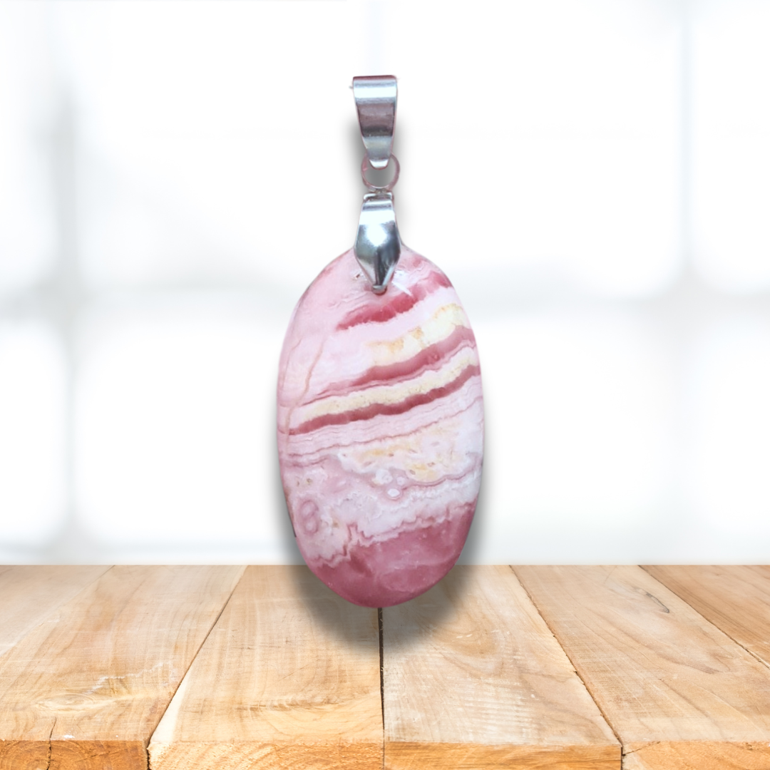 Pendentif en Rhodochrosite (PE1202) - ENAE Minéraux