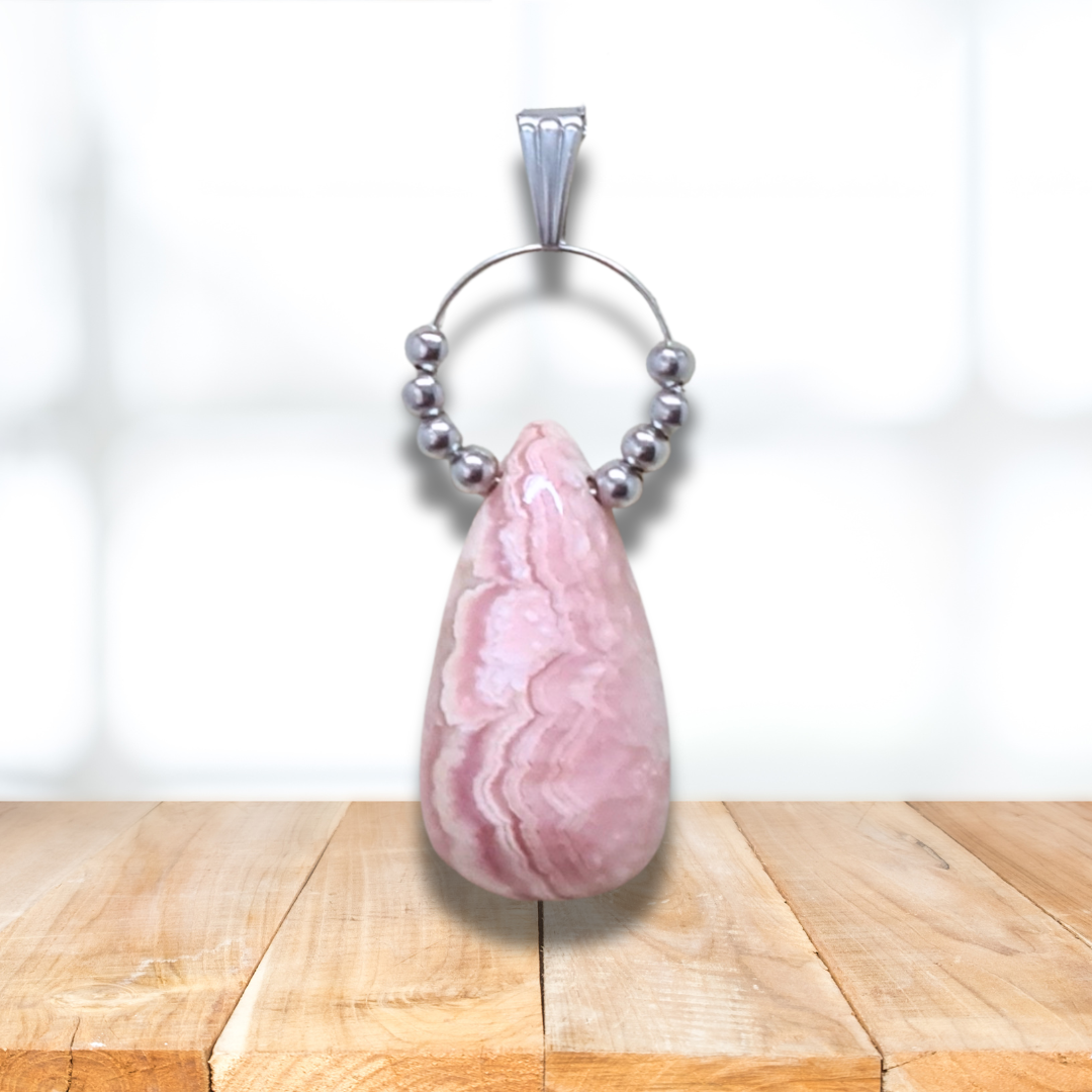 Pendentif en Rhodochrosite (PEL21-31) - ENAE Minéraux