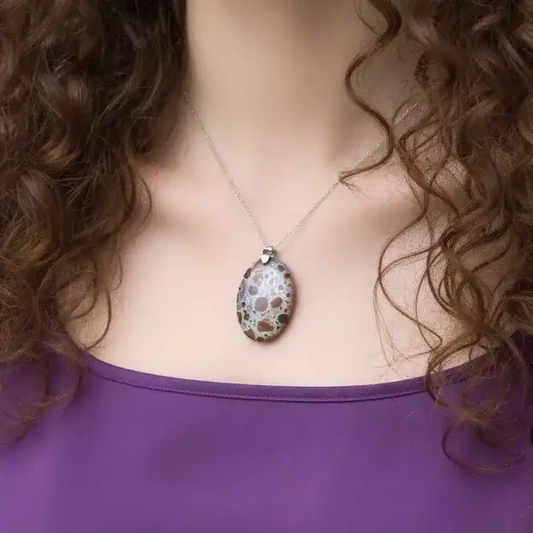 Pendentif en Rhyolite Astéroïde (PE1520)