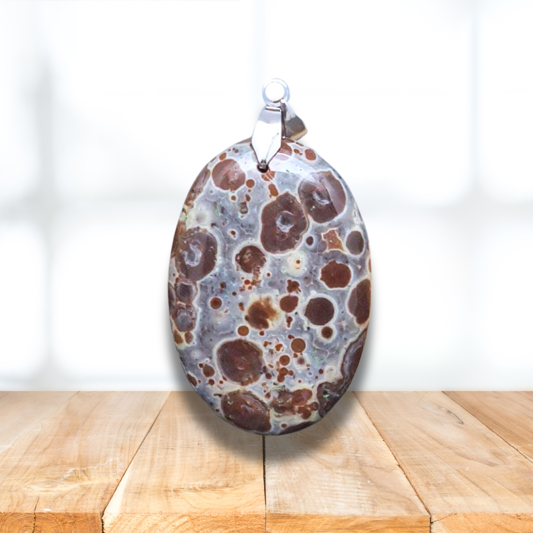 Pendentif en Rhyolite Astéroïde (PE1519) - ENAE Minéraux