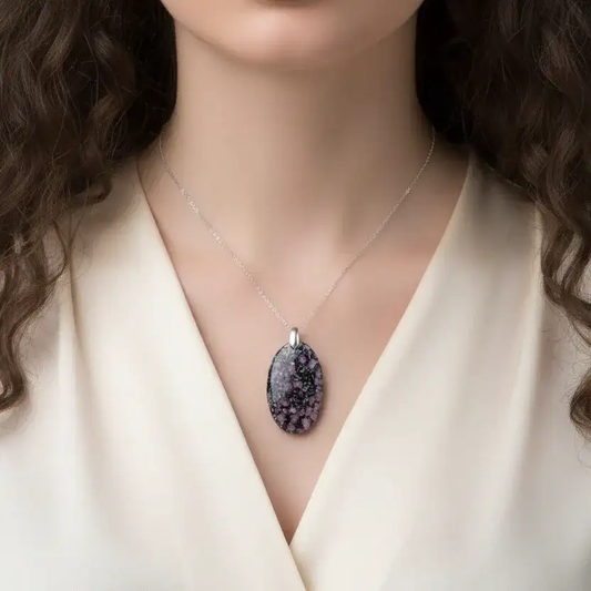 Pendentif en Rubis sur Biotite (PE1368 - 1)