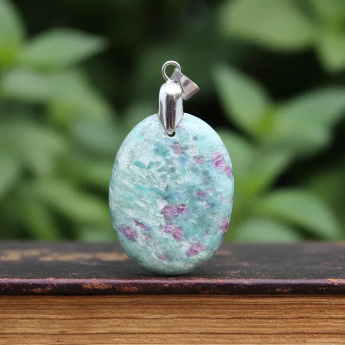 Pendentif en Rubis sur Fuchsite (PE1424-4)