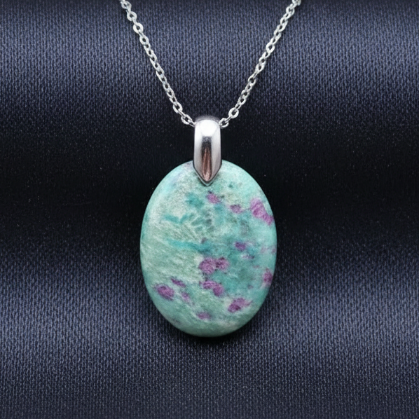 Pendentif en Rubis sur Fuchsite (PE1424-4)
