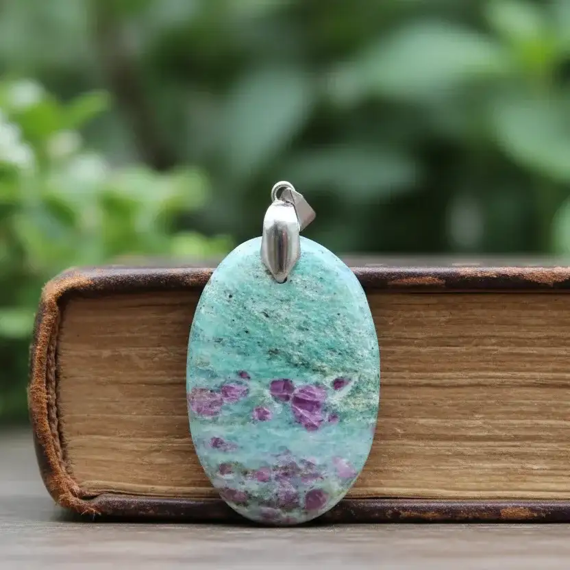 Pendentif en Rubis sur Fuchsite (PE1424 - 3)