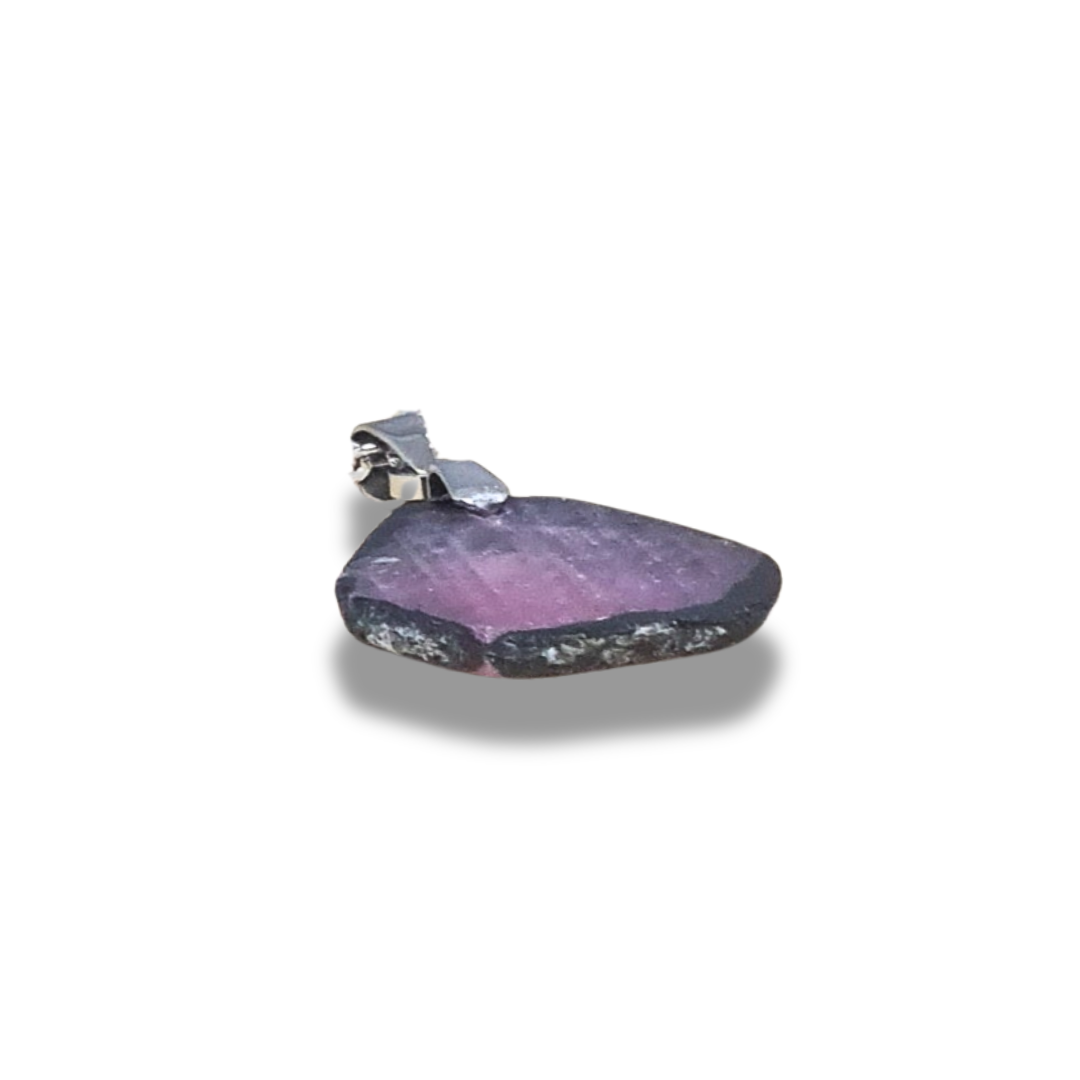 Pendentif en Rubis et Schiste (PE2021-5) - ENAE Minéraux
