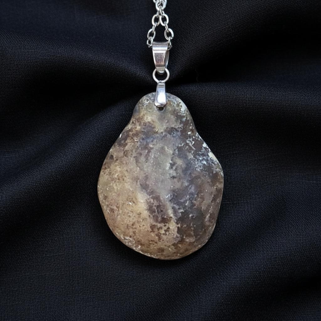 Pendentif en Septaria dos brut (PE1331)