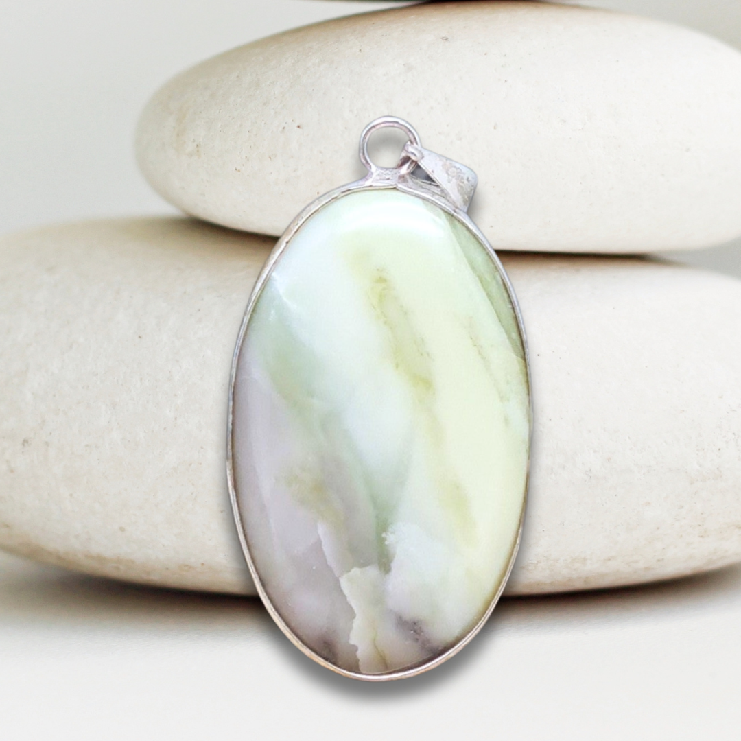 Pendentif serti en Serpentine (PE1730)