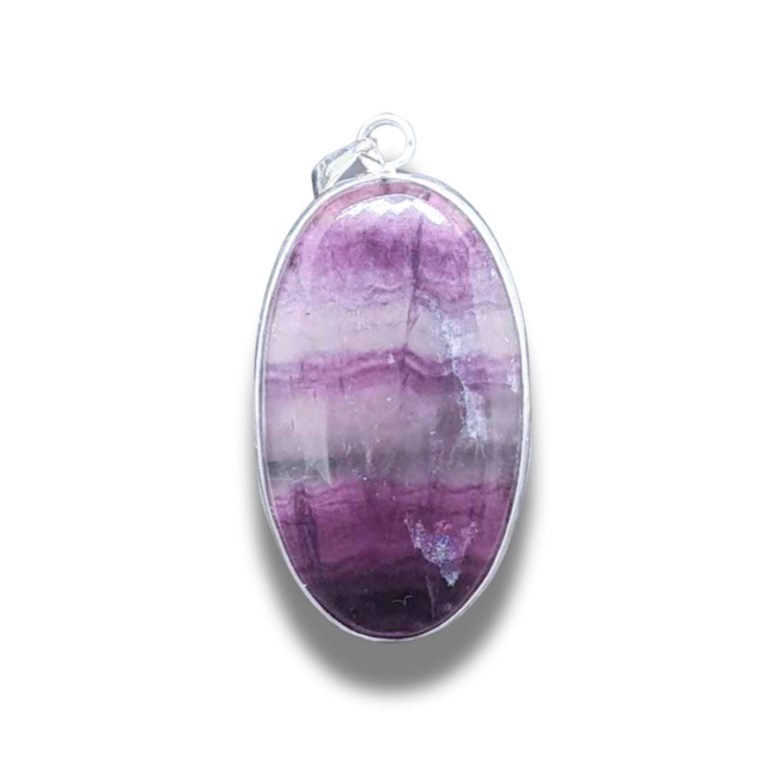 Pendentif serti en Fluorite (PE1768) - ENAE Minéraux