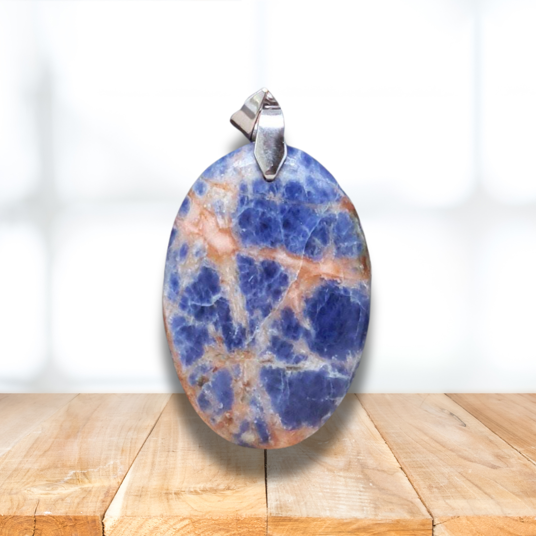Pendentif en Sodalite et Cancrinite (PE929)