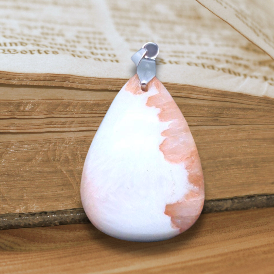 Pendentif en Scolécite et Stilbite (PE782)