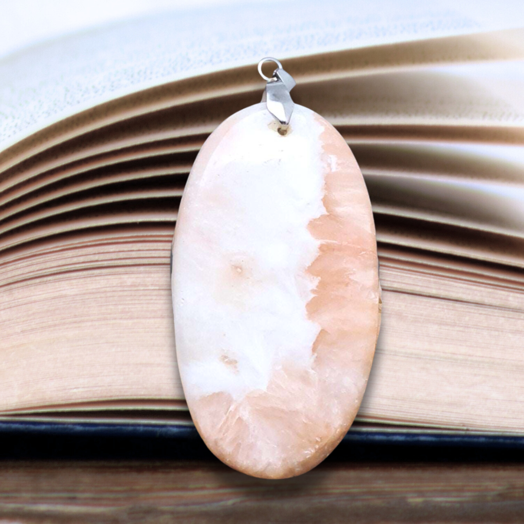 Pendentif en Scolécite et Stilbite (PE593)