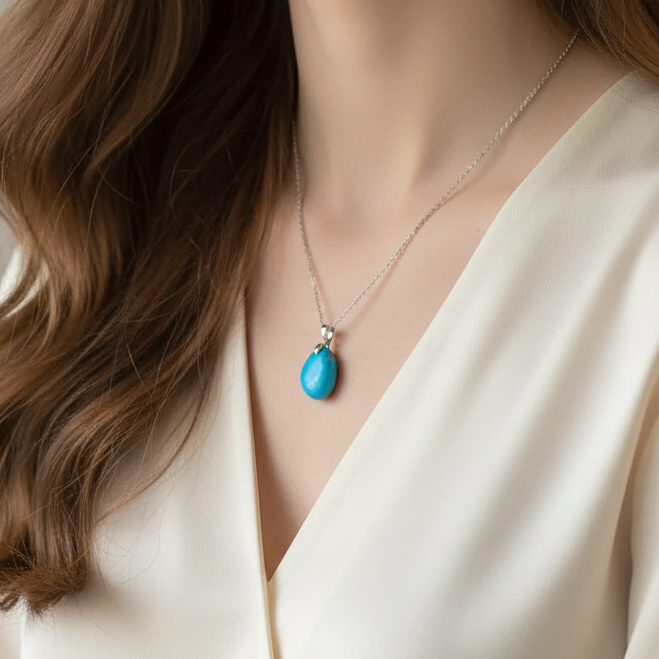 Pendentif en Turquoise (PE1114 - 7)