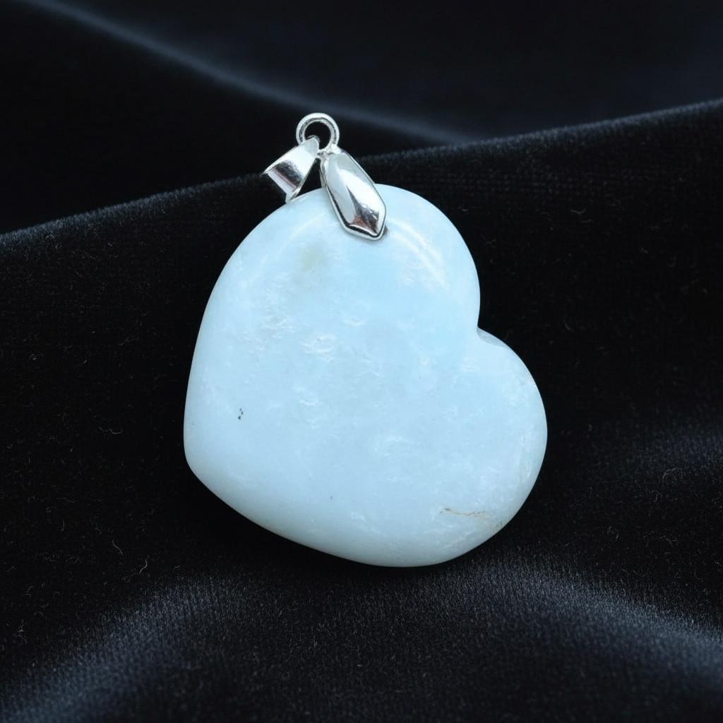 Pendentif cœur en Dickite (PE1903)