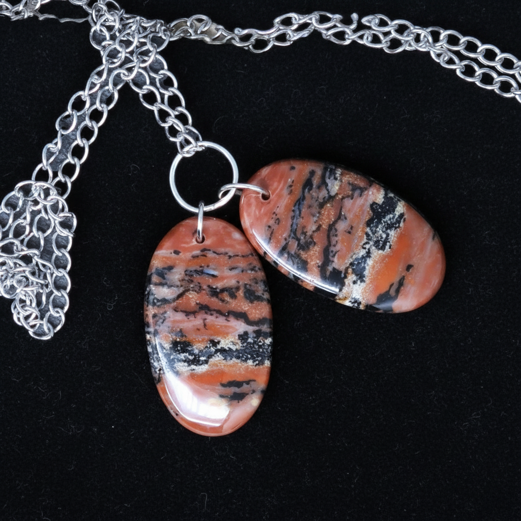 Pendentif en Agate dendritique (PE1974)