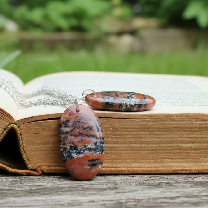 Pendentif en Agate dendritique (PE1974)