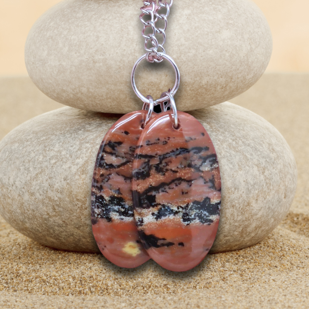 Pendentif en Agate dendritique (PE1974)