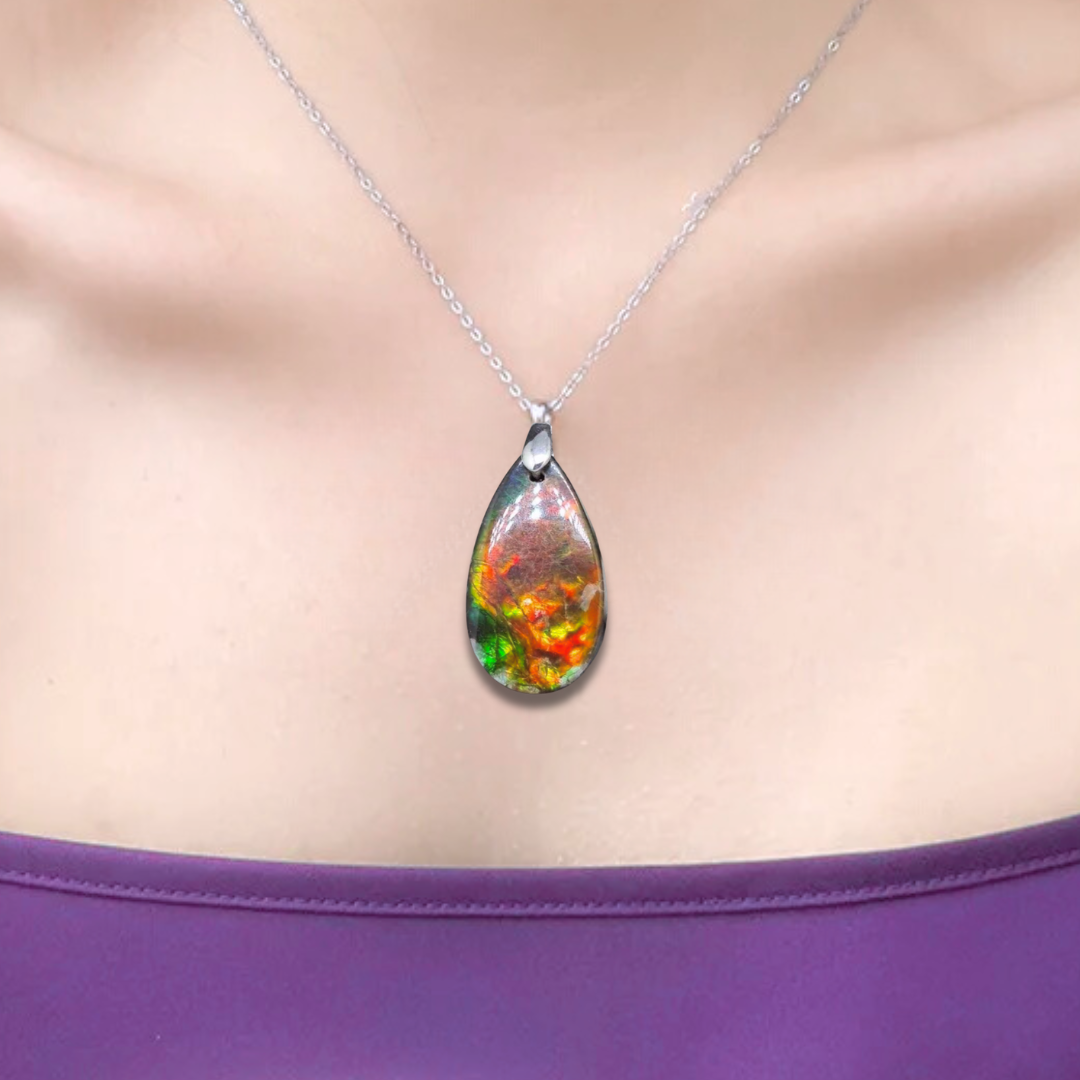 Pendentif en Ammolite (PE1814) - ENAE Minéraux