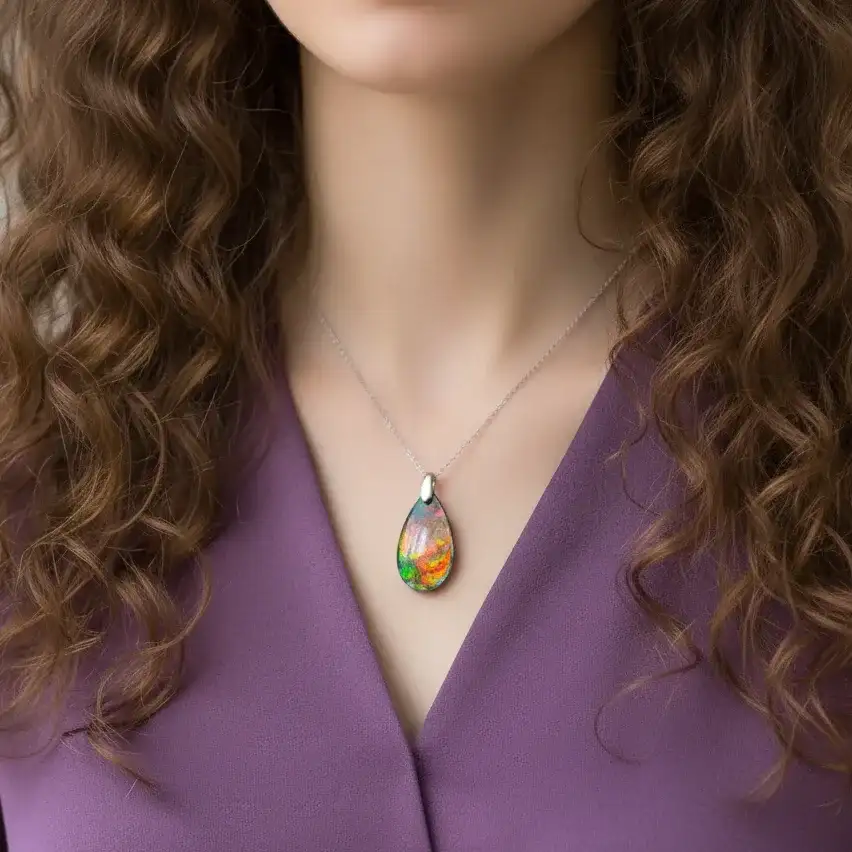 Pendentif en Ammolite (PE1814)