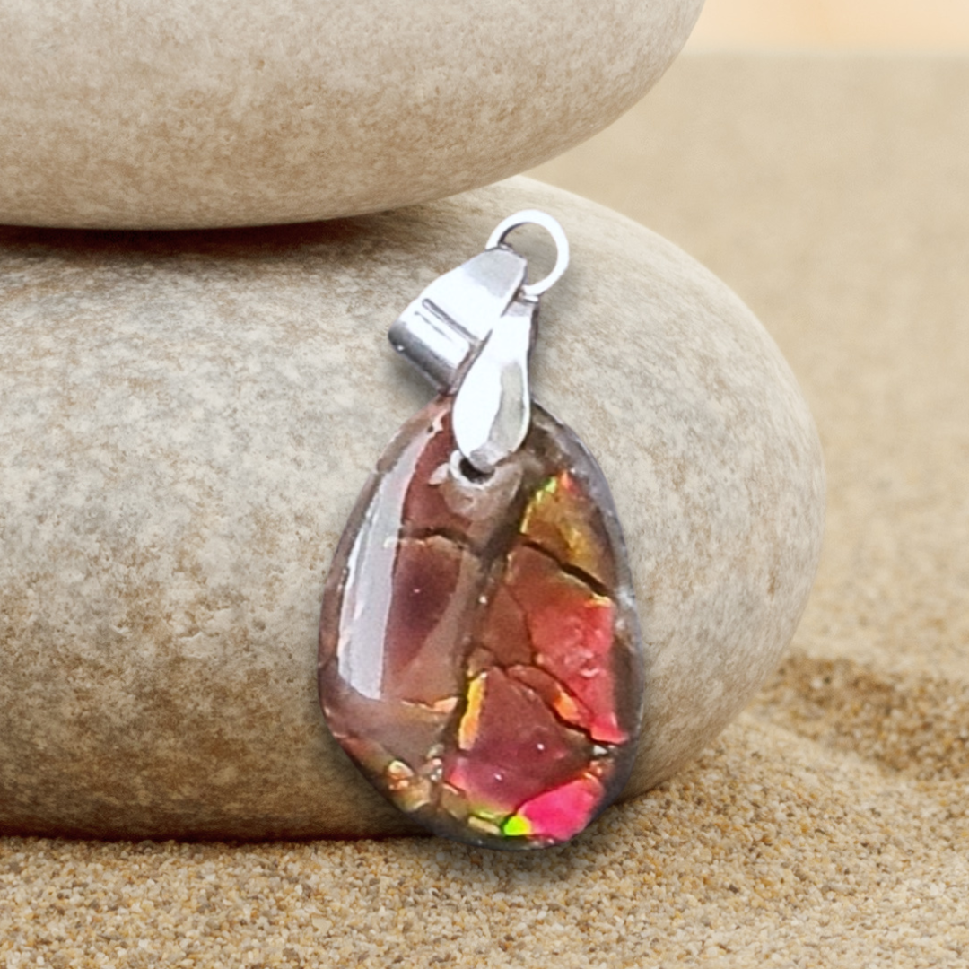 Pendentif en Ammolite (PE1909-3)