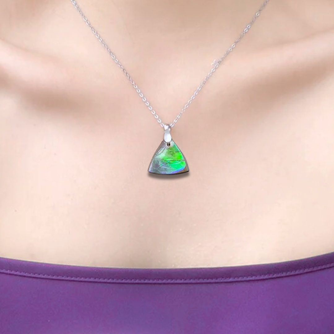 Pendentif en Ammolite (PE1909-4) - ENAE Minéraux