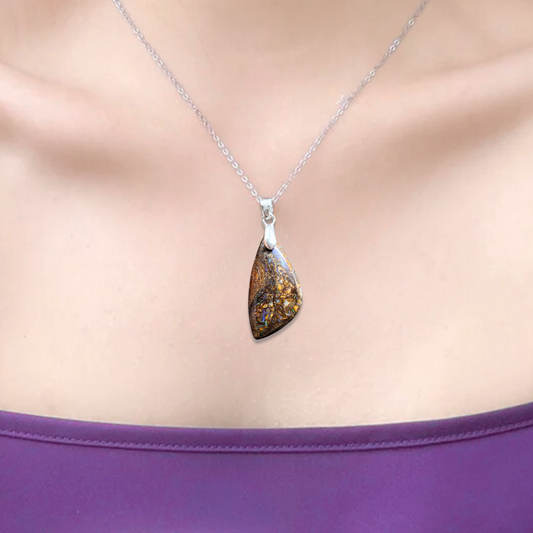 Pendentif en Opale Yowah (PE1069-1) - ENAE Minéraux