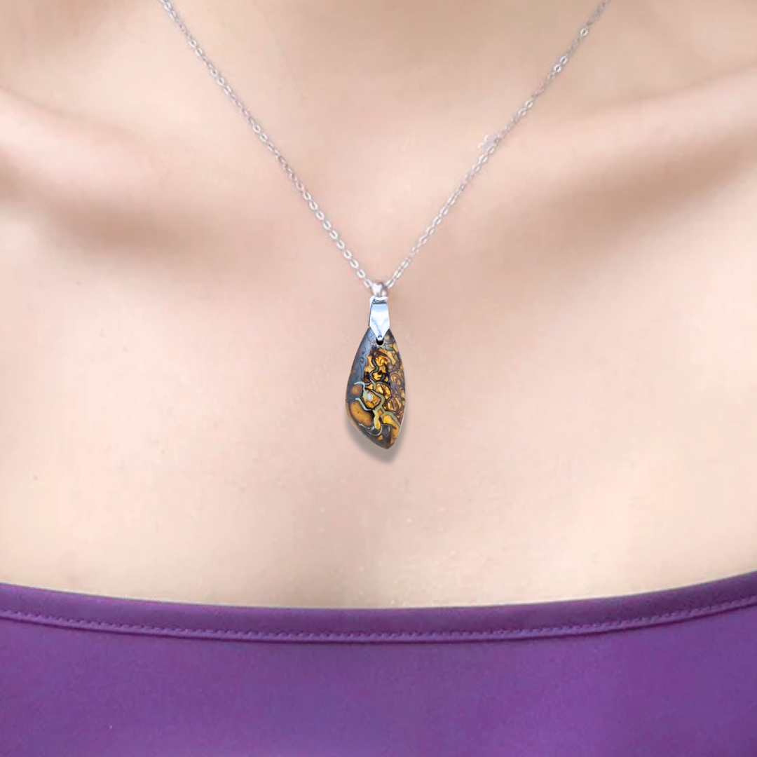 Pendentif en Opale Yowah (PE1069-4) - ENAE Minéraux