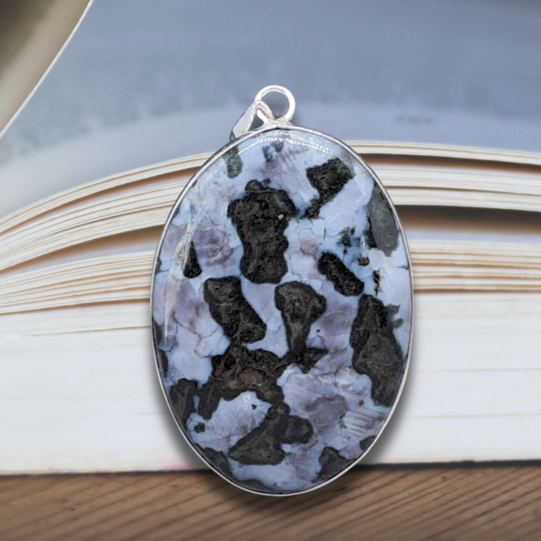 Pendentif serti en Gabbro (PE1735)