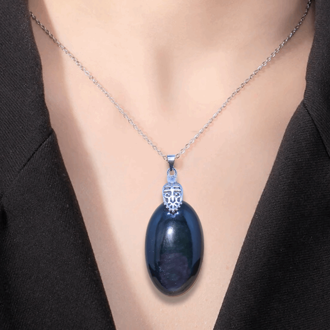 Pendentif en Obsidienne Œil Céleste (PE1780) - ENAE Minéraux