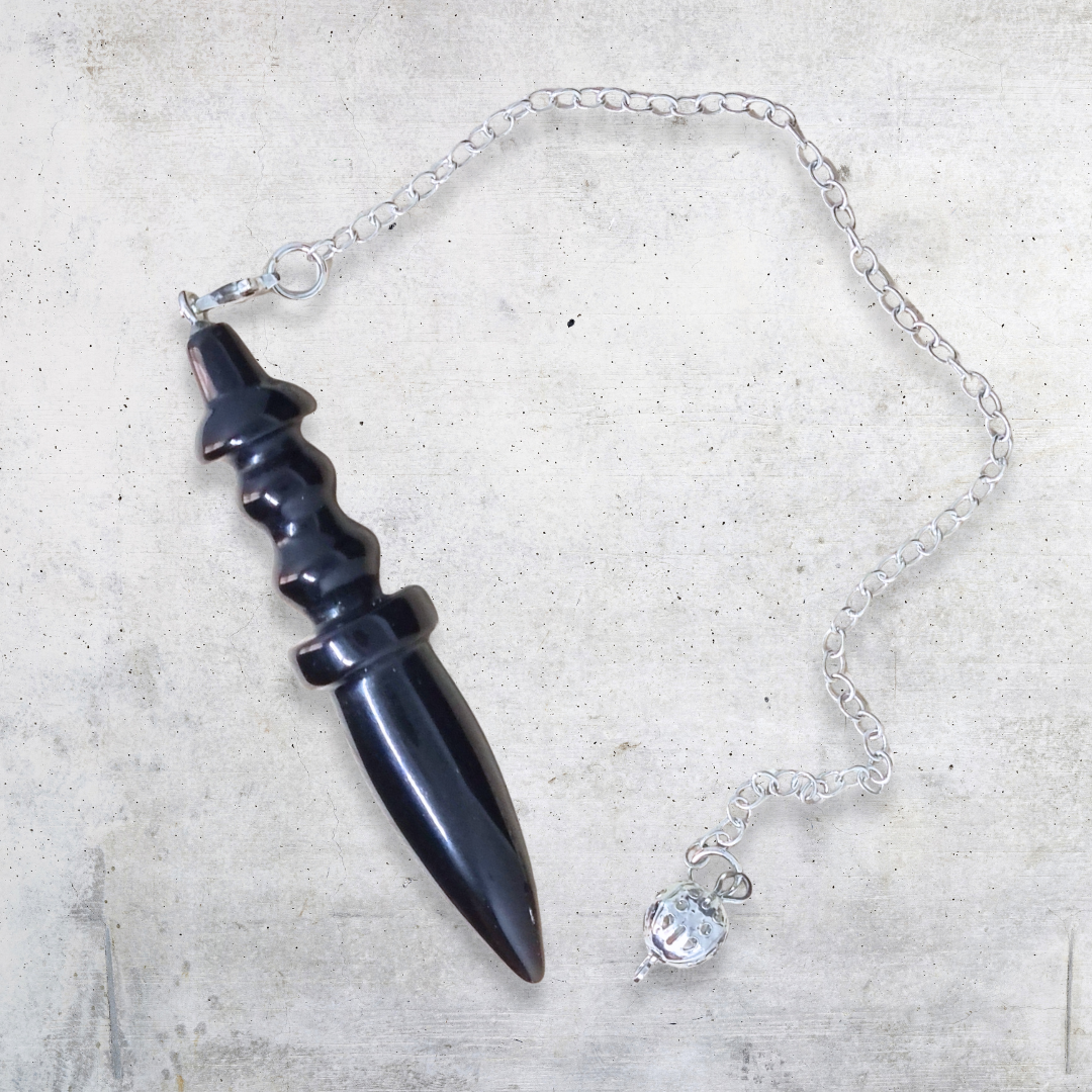 Pendule Thot en Obsidienne noire (PEND15) - ENAE Minéraux