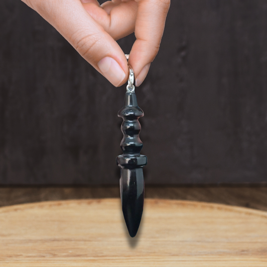 Pendule Thot en Obsidienne noire (PEND15)