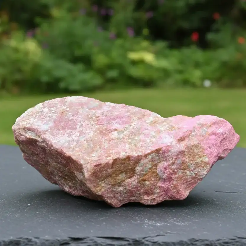 Thulite et Feldspath bruts 222g (MB394 - 1)