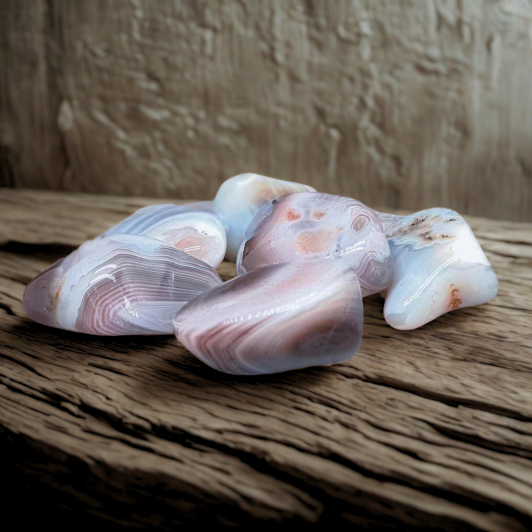 Agate du Botswana - Pierre roulée (PRGFL523)