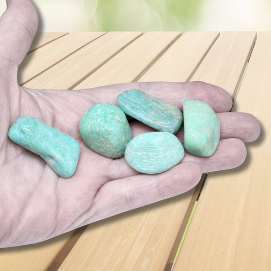 Amazonite - Pierre roulée (PRGFL542)
