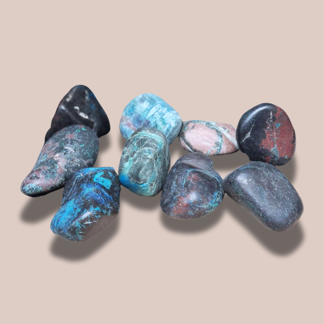 Chrysocolle - Pierre roulée (PRGFL459)