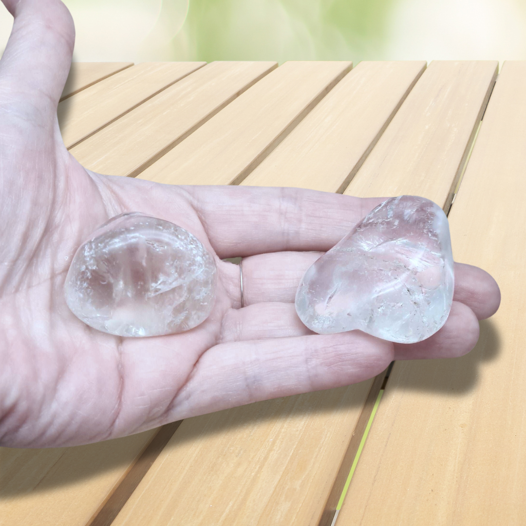 Cristal de roche - Pierre roulée (PRGFL424-B)