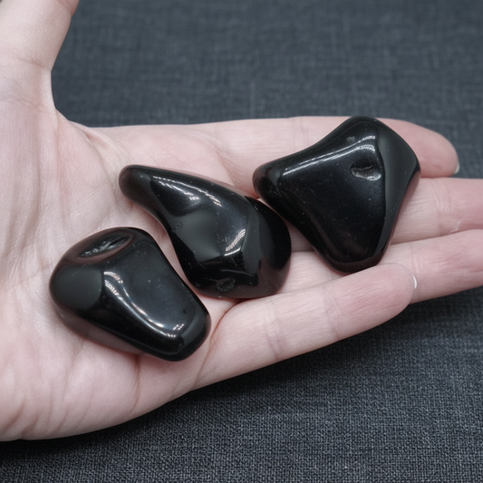 Obsidienne Manta Huichol - Pierre roulée (PRGFL409)