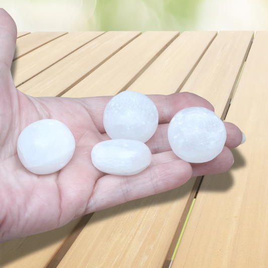 Pierre roulée en Sélénite (PRGFL694)