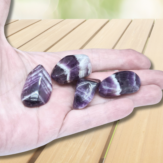 Améthyste Chevron - Pierre roulée (PRGFL435)
