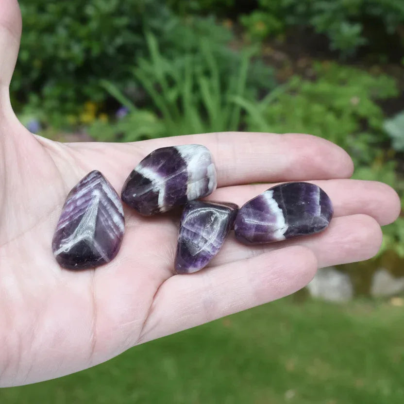 Améthyste Chevron - Pierre roulée (PRGFL435)