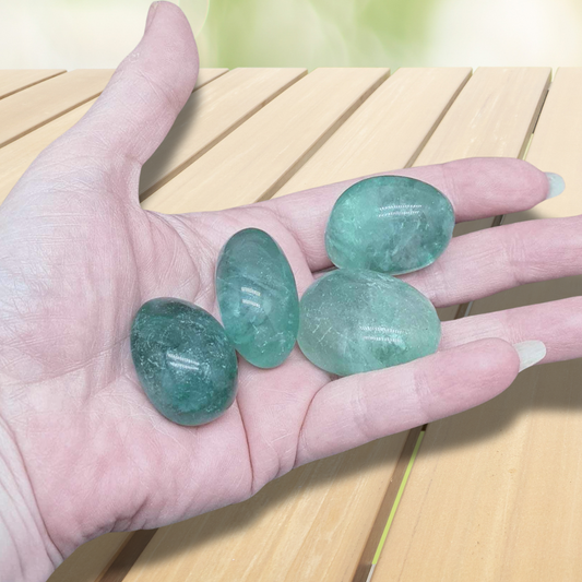 Fluorite verte - Pierre roulée (PRGFL452)
