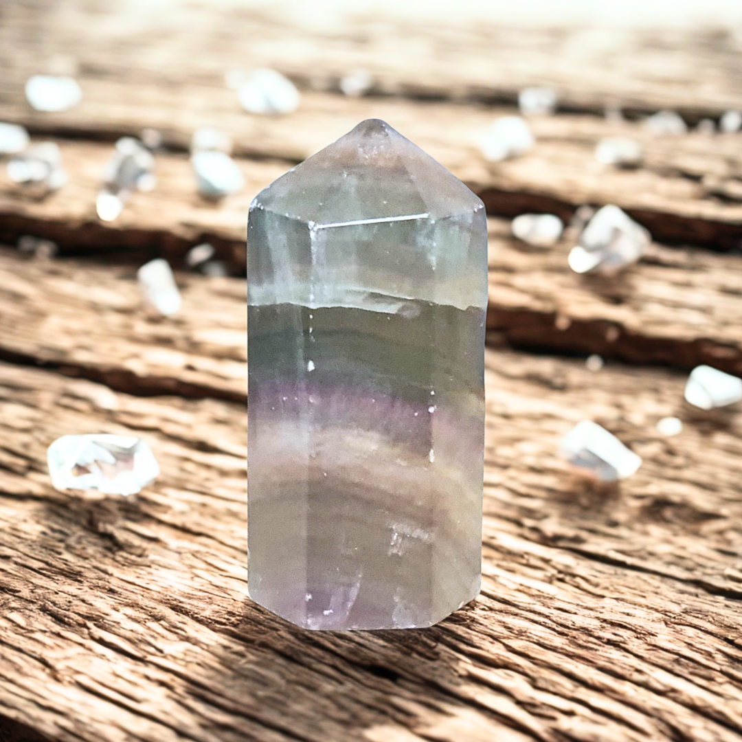 Pointe polie en Fluorite 59g (PRGFL315-5)