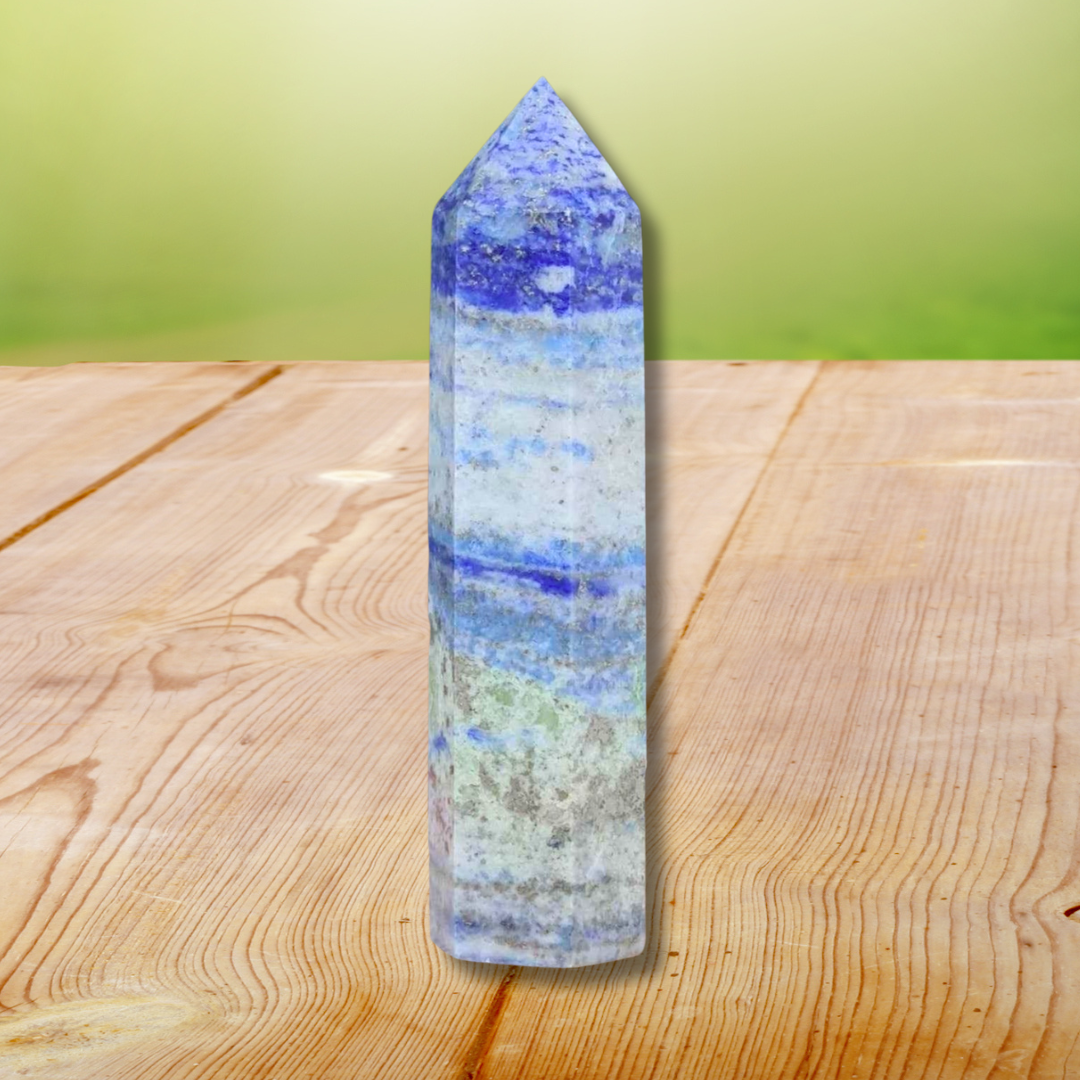 Pointe en Lapis-Lazuli 56g (PRGFL642-4) - ENAE Minéraux