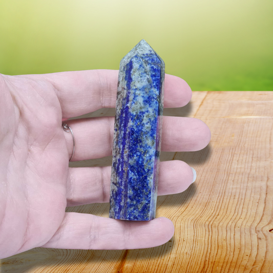 Pointe polie en Lapis Lazuli 67g (PRGFL642-3) - ENAE Minéraux
