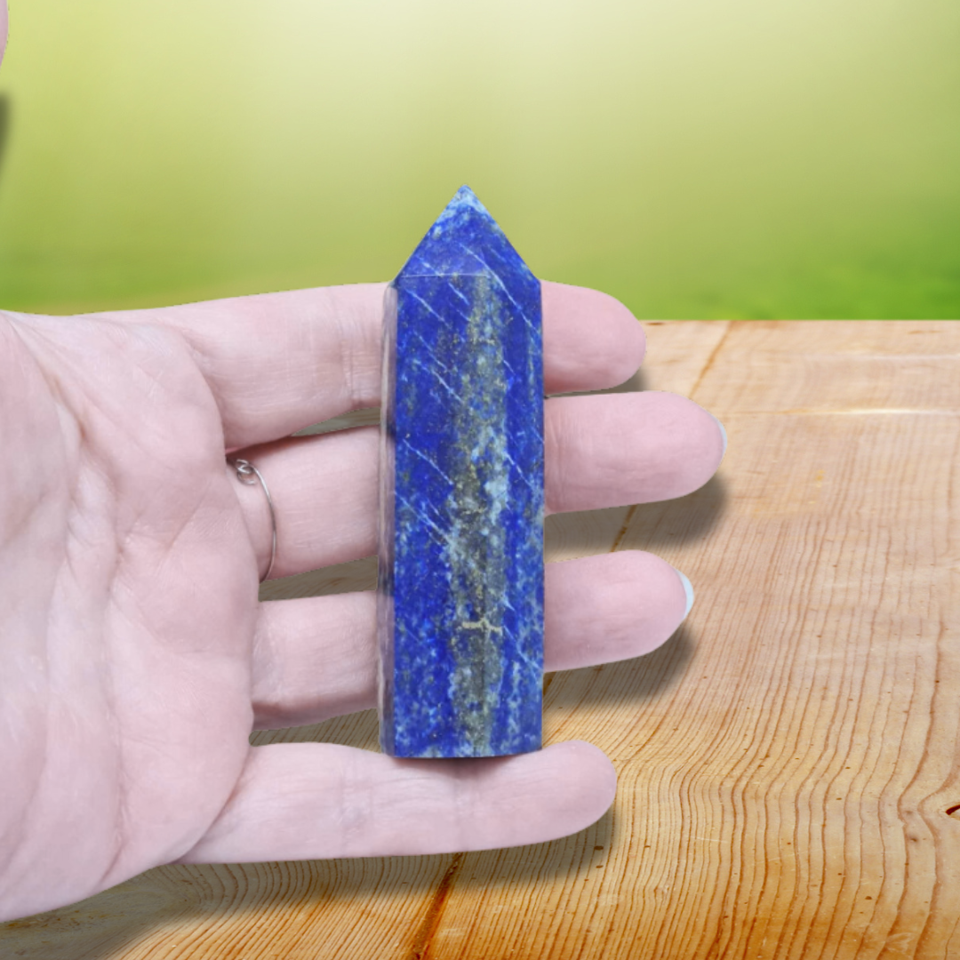 Pointe polie en Lapis Lazuli 63g (PRGFL642-2)