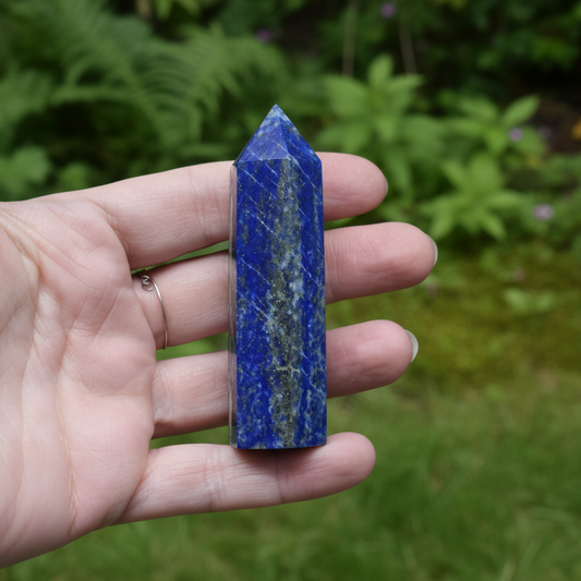 Pointe polie en Lapis Lazuli 63g (PRGFL642-2)