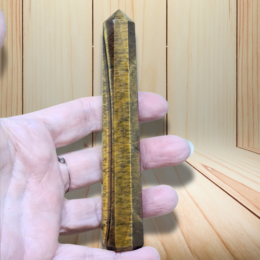 Pointe polie en Œil de Tigre 87g (PRGFL699-5)