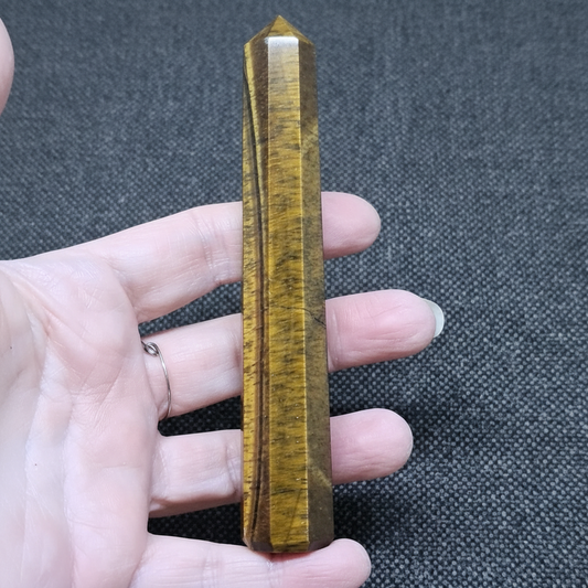 Pointe polie en Œil de Tigre 87g (PRGFL699-5)