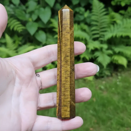 Pointe polie en Œil de Tigre 87g (PRGFL699 - 5)