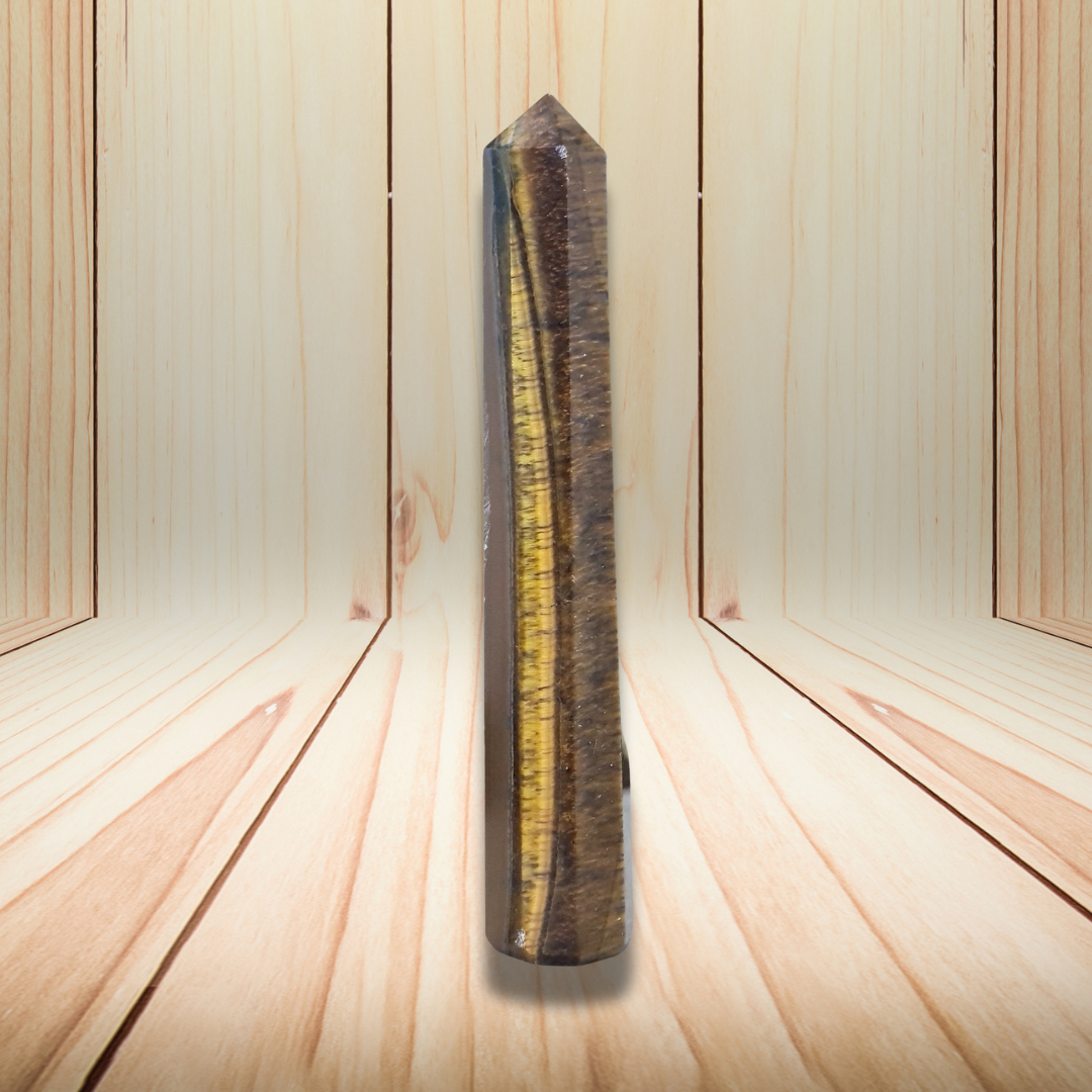 Pointe polie en Œil de Tigre 87g (PRGFL699-5)