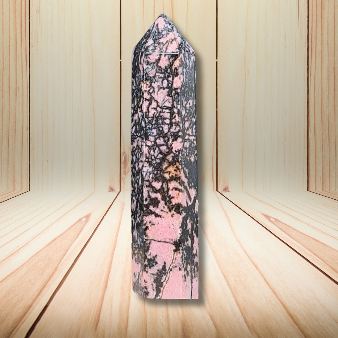 Pointe de Rhodonite 54g (PRGFL144-6) - ENAE Minéraux